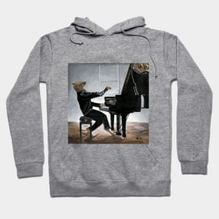 Hyena Pianists Fantasy Image Hoodie